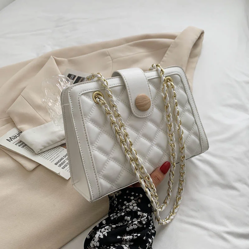 

Female Bag 2021 New Fashion Simple One Shoulder And Messenger Bag Fashionable Small Square Bags Women Shoulder Bags