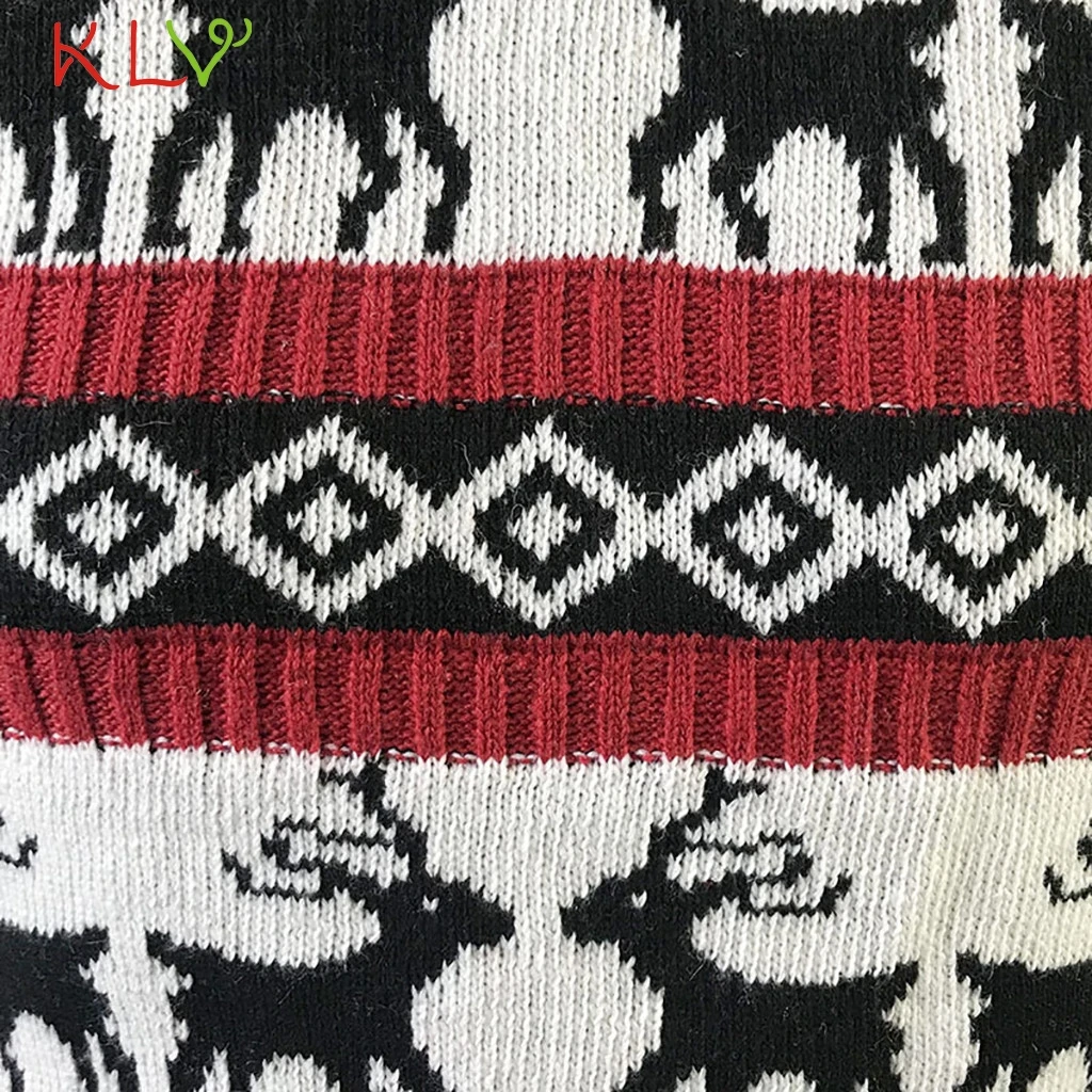 Рождественская Женская куртка с принтом оленя вязаный свитер длинный кардиган