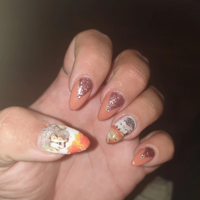 24 шт./компл. Набор наклеек для ногтевого дизайна в стиле Хэллоуин цветок Череп