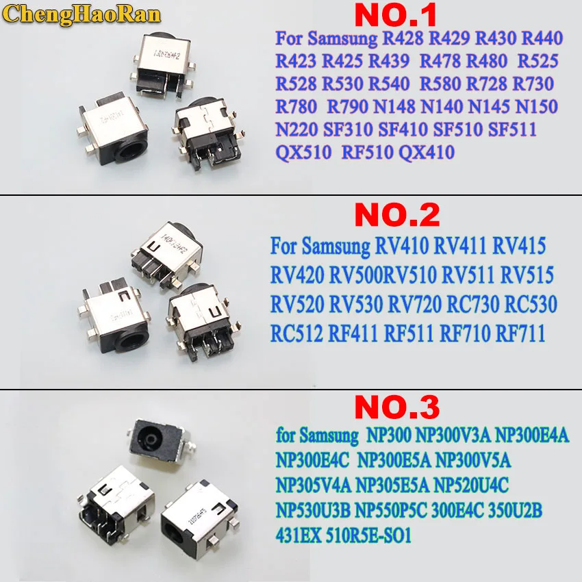 Разъем питания ChengHaoRan 10x для Samsung NP NP300 NP305V4A NP300E4C NP300V3A N220 QX410 R480 RV511 RV515 RV520 RC512 DC |