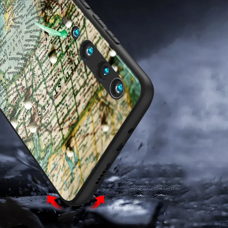 

World Map Travel For Xiaomi Mi 10T Note 10 Ultra CC9E 9T 9 SE 8 A3 Lite Pro 5G Phone Case