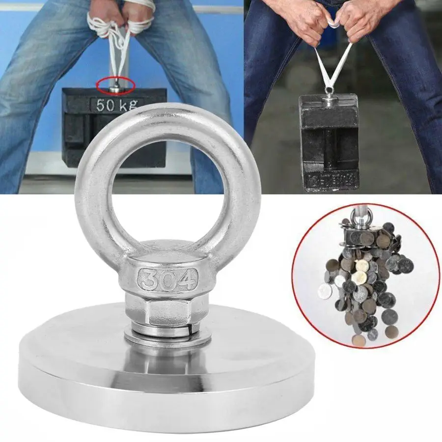 Магнитный рыболовный крючок D67 113 фунта/кг подъемный магнит встроенная