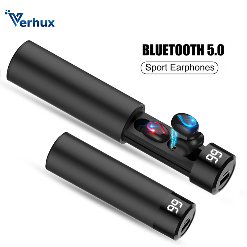 Беспроводные наушники HBQ Q67 Bluetooth 5 0 TWS спортивные гарнитура футляр для наушников