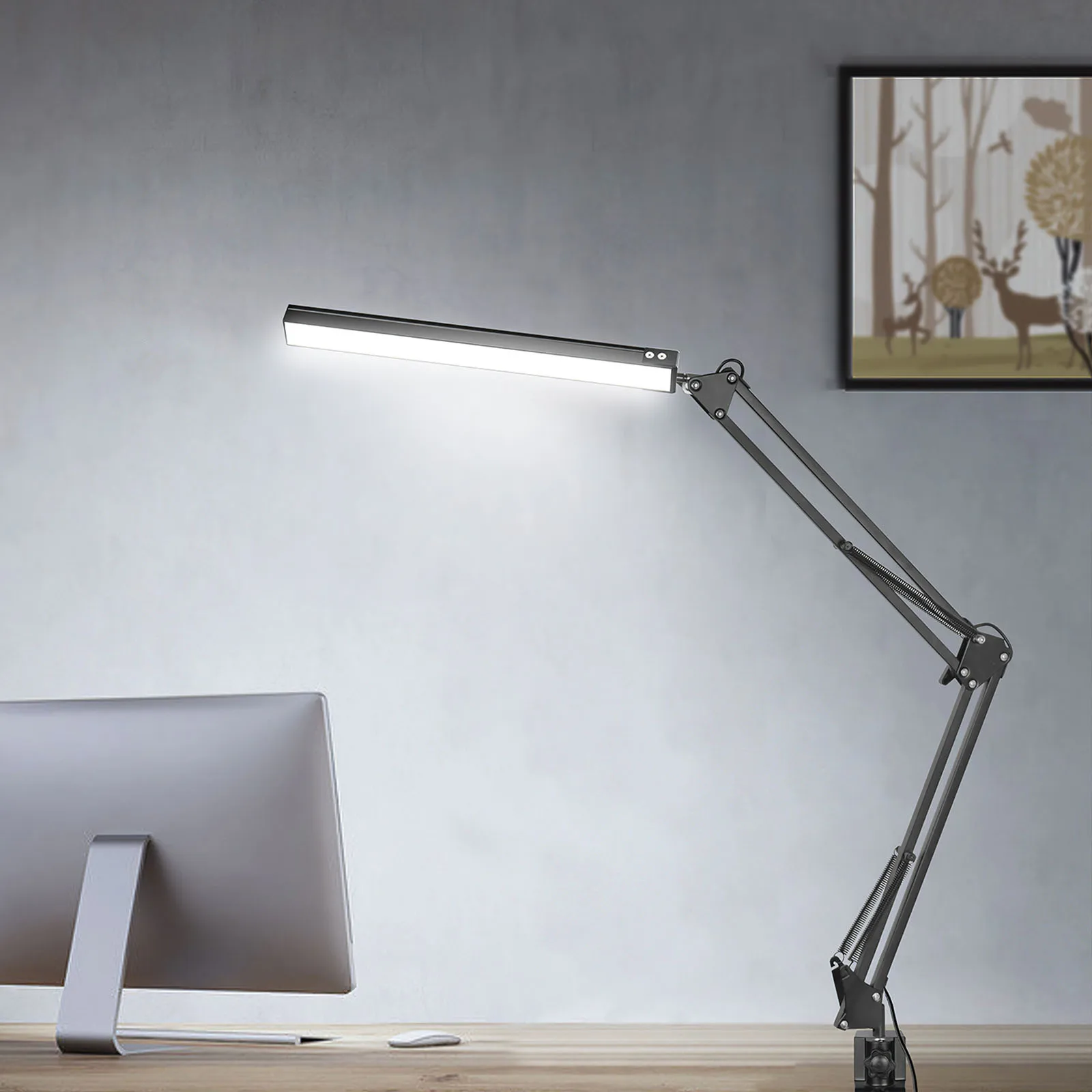 

Book Light LED Reading Light Flexible Easy Clip Night Reading Lamp In Bed Rotated 360 Degrees Adjustable Brightness Table Light