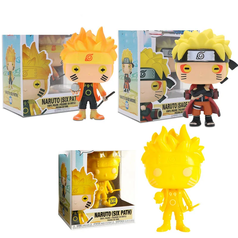 Виниловая экшн фигурка FUNKO Anime NARUTOS шалфей Mode #185 & Six Journey #186 Коллекционная модель