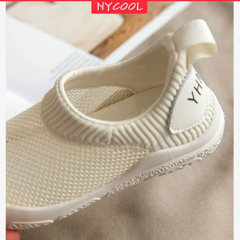

NYCOOL Brand 2020 New Kids Sneakers Mesh Breathable Boys Shoes Summer Casual Children Shoes for Girls Toddler White Shoes Unisex