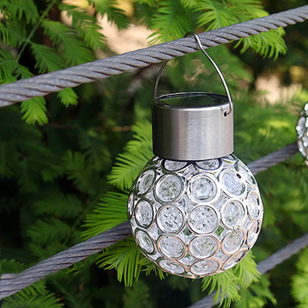 Инновационный светодиодный светильник с солнечным шаром наружный изменяющий