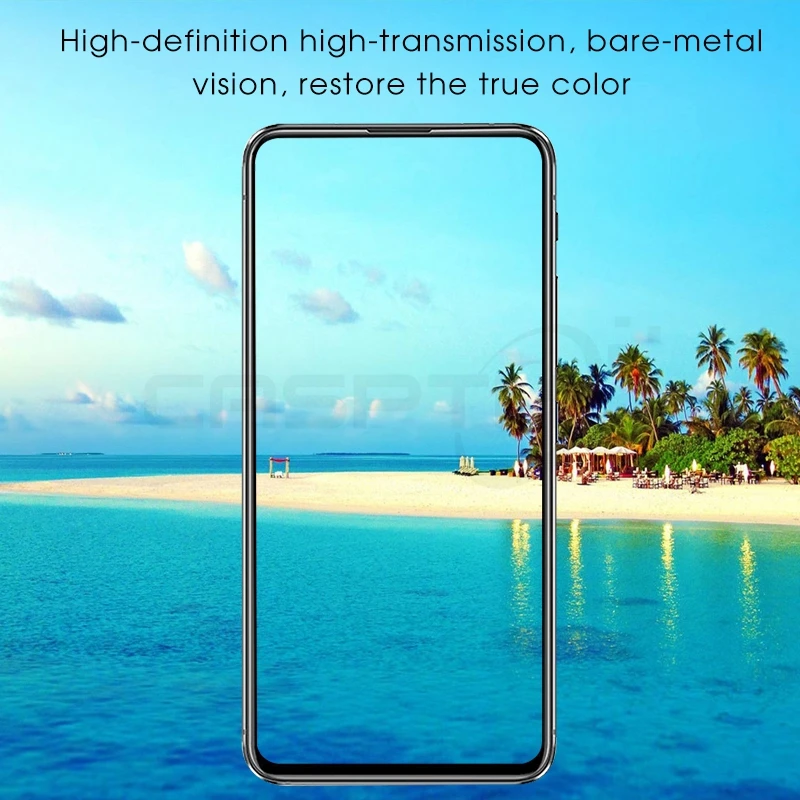 Ультра тонкое закаленное стекло для Asus Zenfone 4 ZE554KL Черная передняя пленка полное