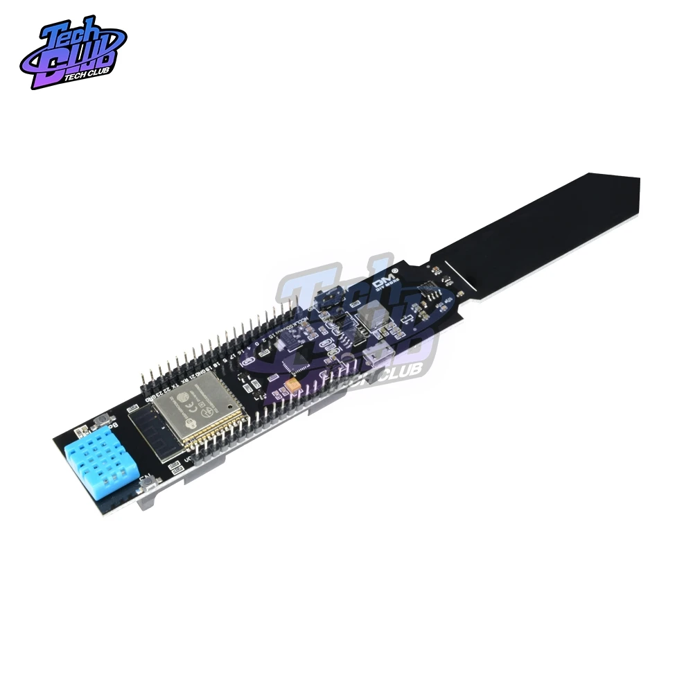 Датчик температуры и влажности почвы ESP32 DHT11 CP2104 WIFI Bluetooth модуль обнаружения 18650