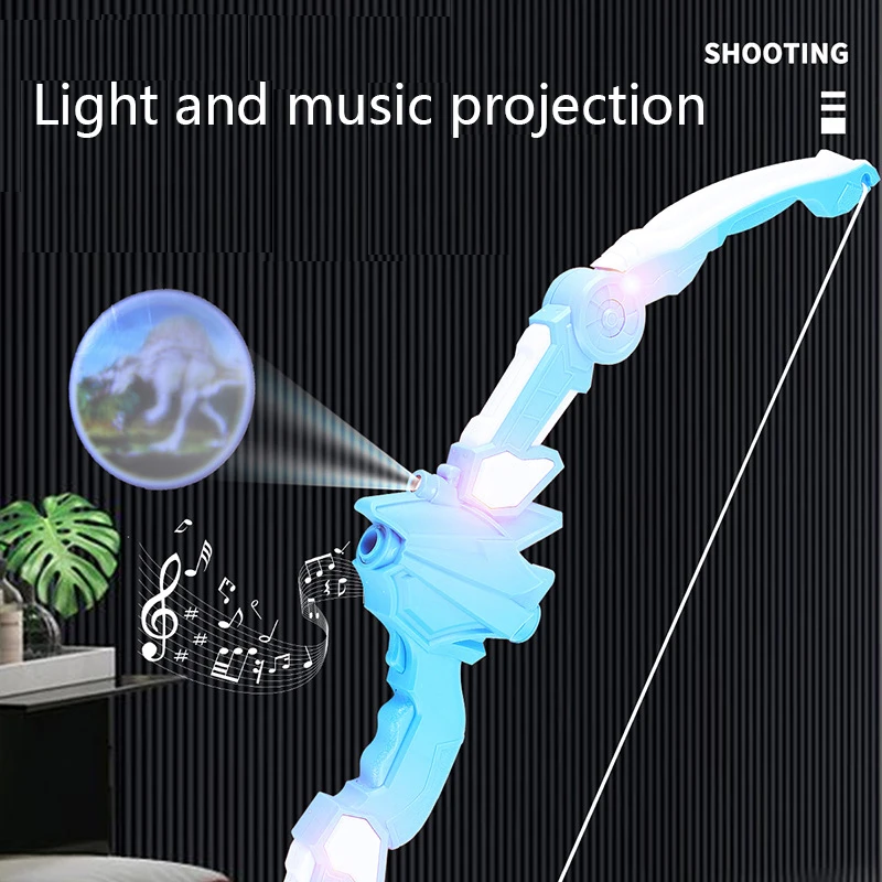 Детский проекционный лук со светильник Электрический и стрела игрушка набор для