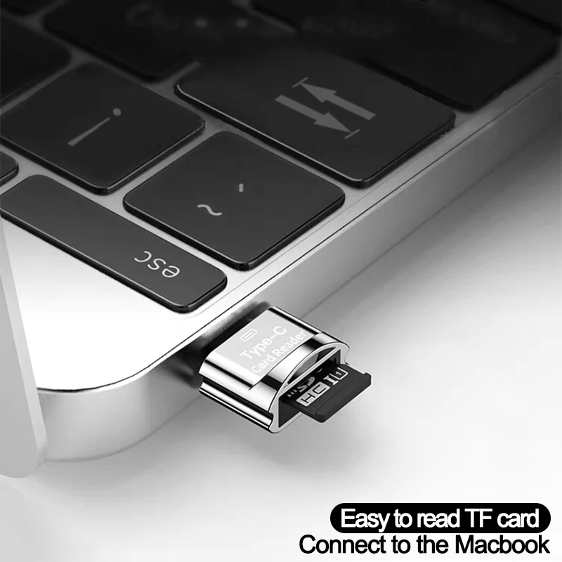Адаптер OTG с Type C на Micro-SD TF Смарт устройство для чтения карт памяти Samsung Huawei адаптер