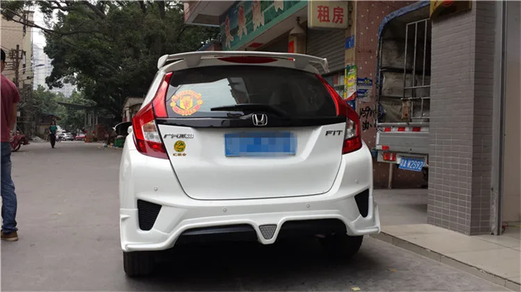 Спойлер для Honda Jazz Fit 2014 2015 2016 2018 задний спойлер из АБС материала автомобильного