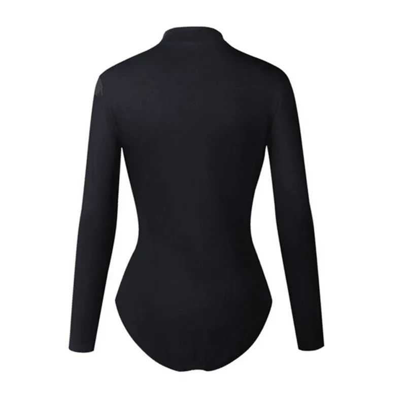 

Fashion Sexy Women Bodysuits High Collar Hollow Out Long Sleeve Bodycon Jumpsuit Slim Fit Solid Sexy Women Bodysuits Rompers
