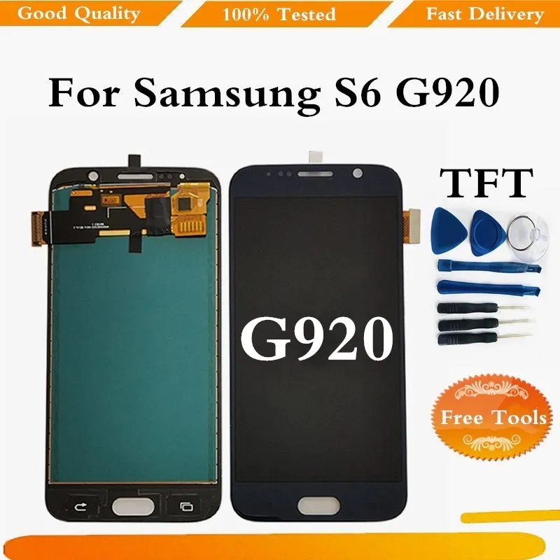 ЖК дисплей TFT для SAMSUNG S6 G920F сенсорный экран с дигитайзером Samsung G920 Galaxy S6|Экраны