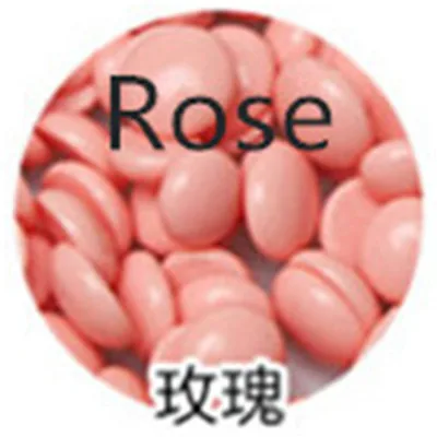Rose Профессиональный безболезненный твердый воск, бобы, воск для депиляции, горячая пленка, воск для восковой депиляции для мужчин и женщин, эпилятор для удаления волос, красота тела - Цвет: Rose