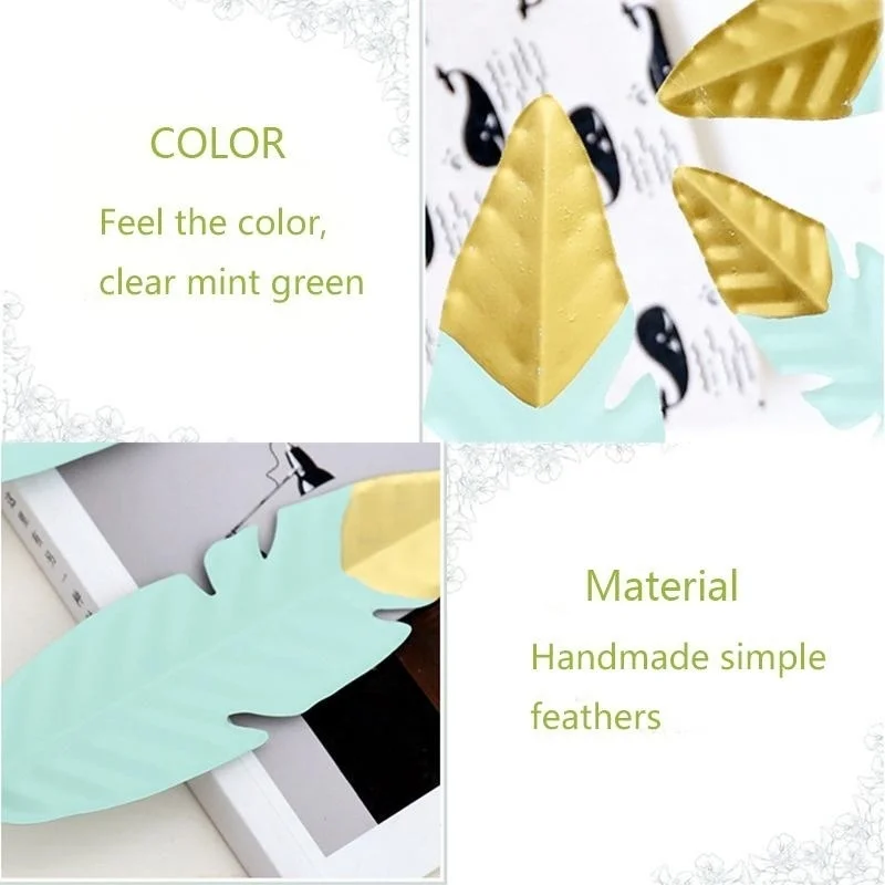 Новое железо плюс Дерево Перо стоячие декоративные поделки для дома и офиса