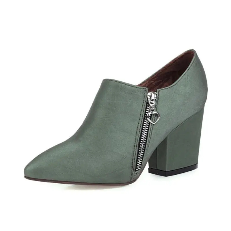 ZALAVOR/женские туфли лодочки модная обувь с острым носком и боковой молнией женская