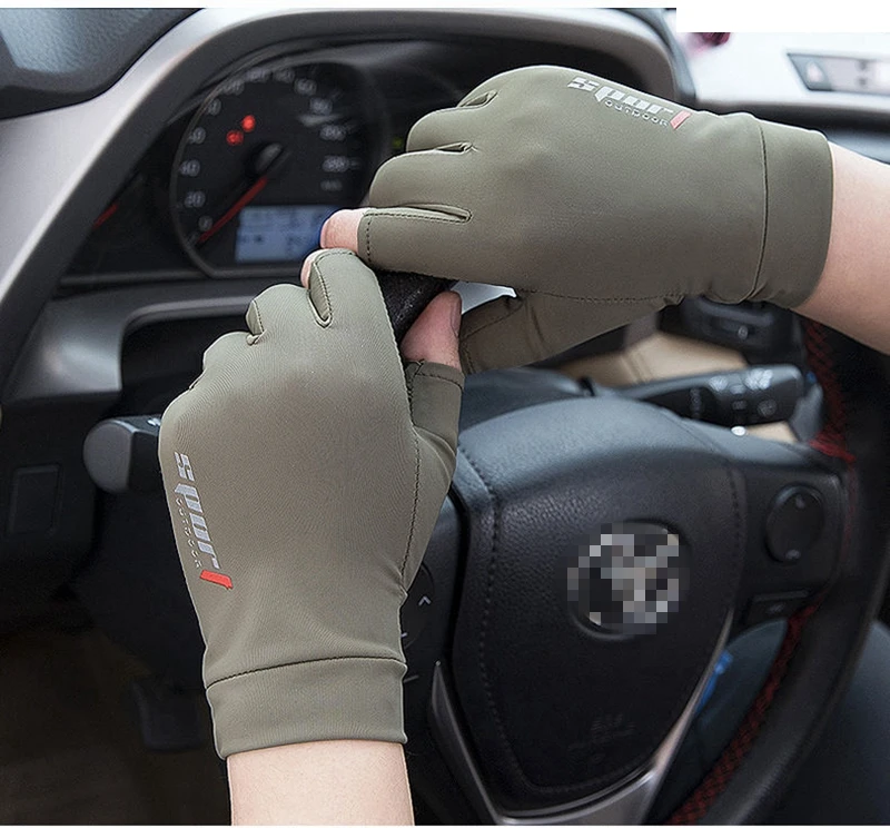 Спортивные перчатки для гольфа подледной езды вождения двухпальцевые