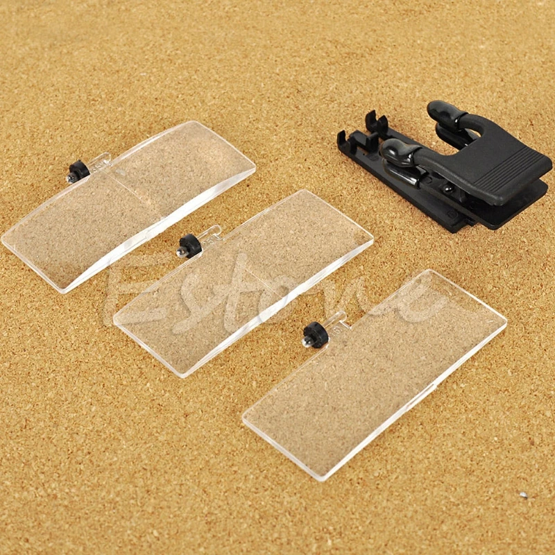

W0YD Folding Eyeglass Clip On Flip Magnifying Loupe Glass Handsfree Precise Magnifier
