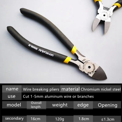 wire breaking pliers 1 мм-8 мм металлическая алюминиевая проволока бонсай моделирующий материал алюминиевая проволока садовые инструменты горшок бонсай форма алюминиевый провод 500 г/рулон - Цвет: wire breaking pliers