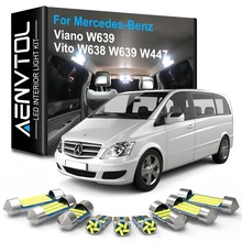 AENVTOL Canbus Interior Lamp LED For Mercedes Benz Viano Vito W638 W639 W447 1996-2012 2013 2014 2015 2016 2017 2018 Accessories