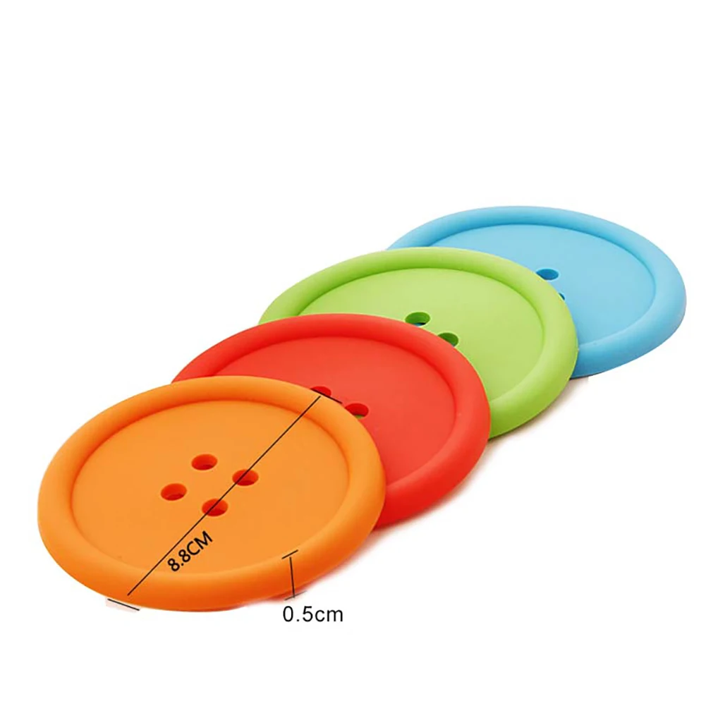 Креативные бытовые принадлежности круглые силиконовые подставки под коврик