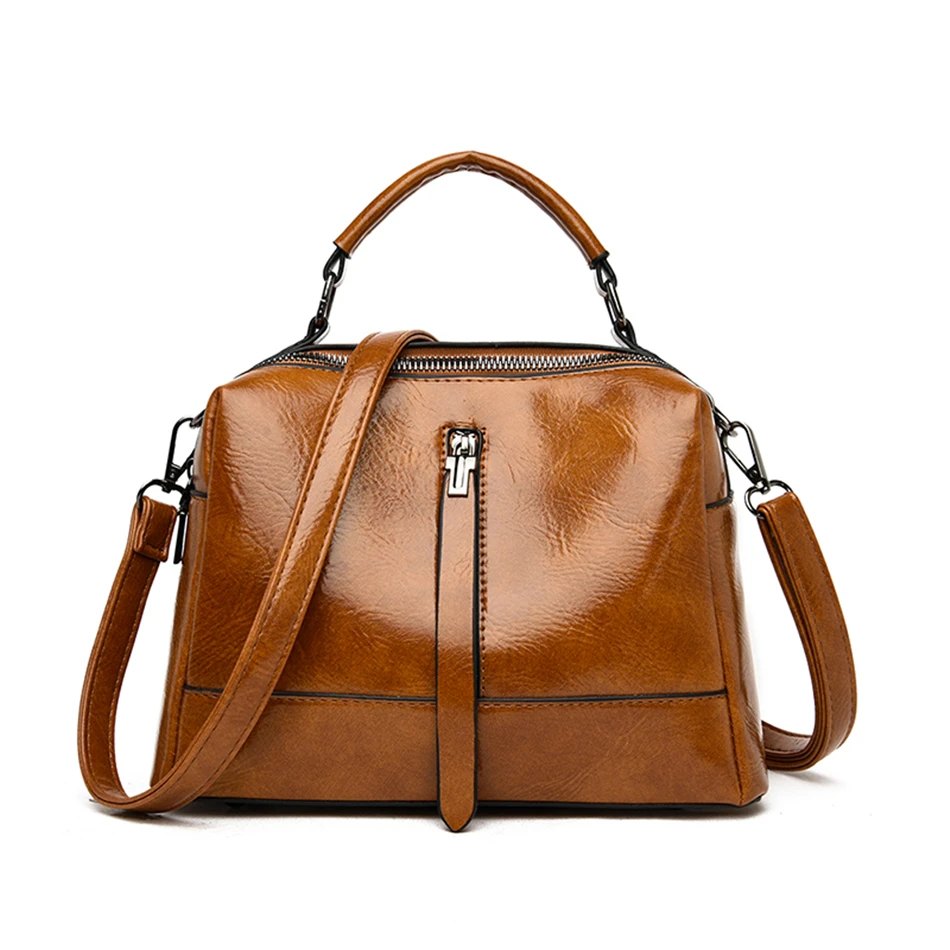 LONOOLISA высококачественные женские сумки из масляной вощеной кожи роскошные