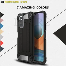 For Xiaomi Redmi Note 10 Case Heavy Hard PC Armor Rubber Case For Redmi Note 10 Pro Cover For Xiaomi Redmi Note 10 5G Mi 11 Lite