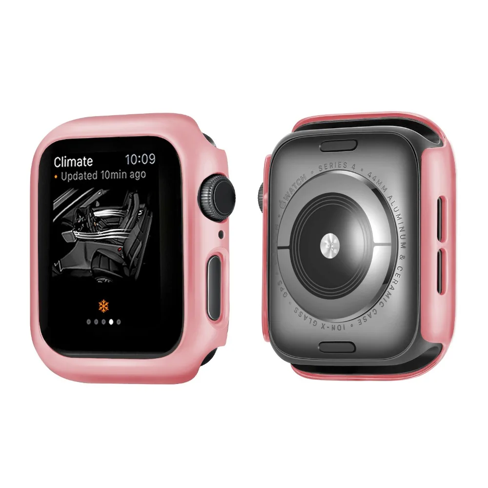 Защитный чехол для Apple Watch, версии 5/4/3/2/1 40 мм 44 мм пластиковая рама ПК чехол s для наручных часов iWatch, версия 3, 2, 42 мм, 38 мм