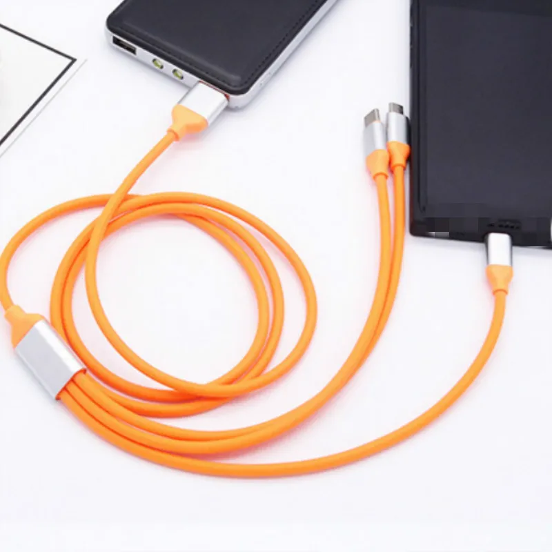3 в 1 мульти usb type C зарядный кабель для iPhone sony сотовый телефон смартфон Micro USB зарядное устройство Kabel Cabo несколько USB C Line1.2m