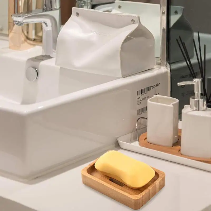 2 шт. деревянные бамбуковые подносы для мыла|Портативные мыльницы| |