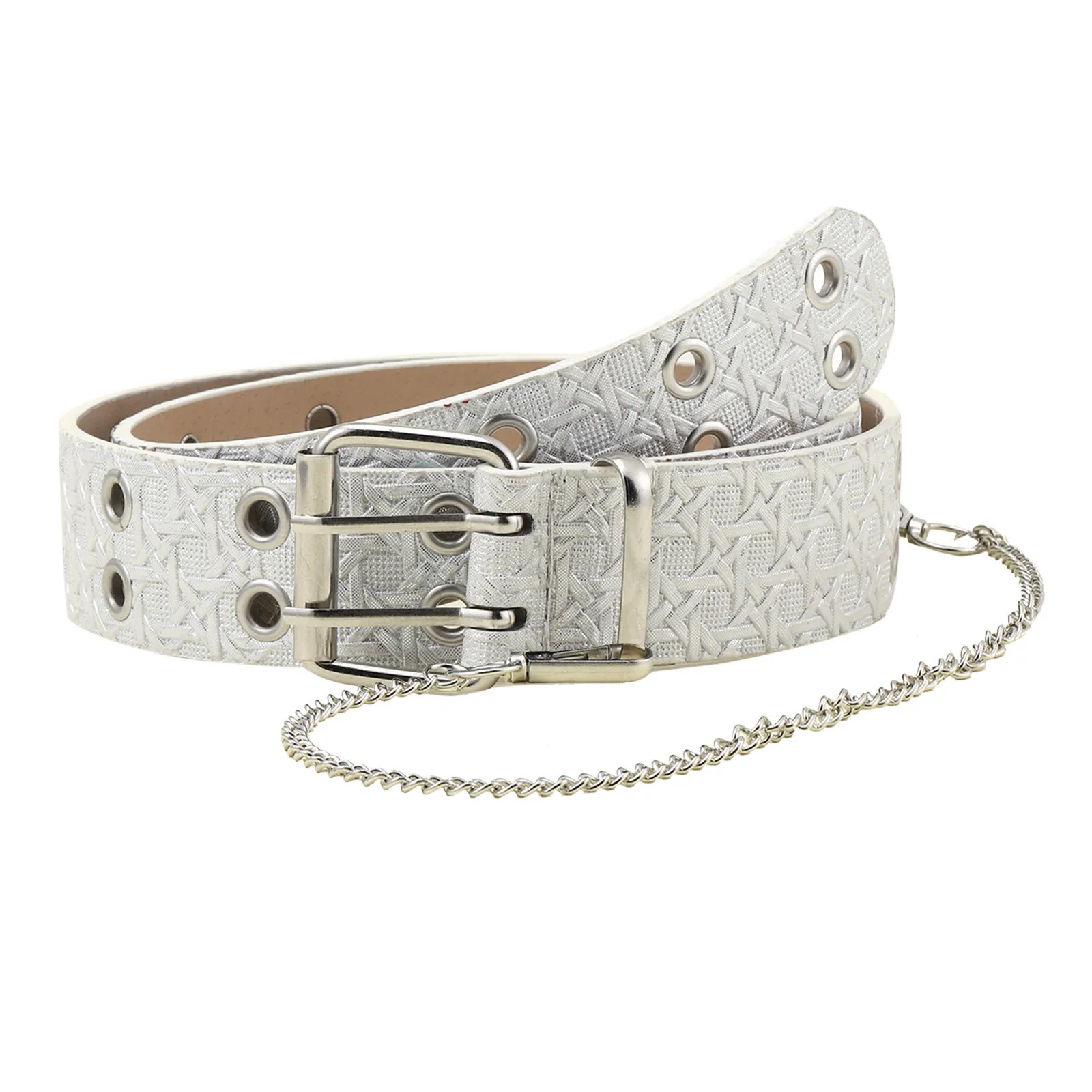 Кожаные ремни женские Цепи класса люкс на ремешке с пряжкой Джинсы унисекс штаны