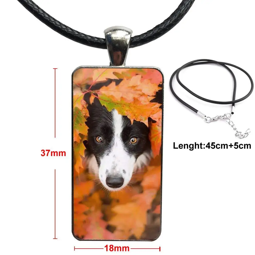 Border Collie Dog Breed для рождественского подарка Модные Винтажные стеклянные подвески
