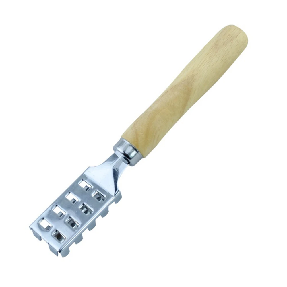 Деревянная ручка рыбья кожа щетка для соскабливания рыболовные Весы щетки терки