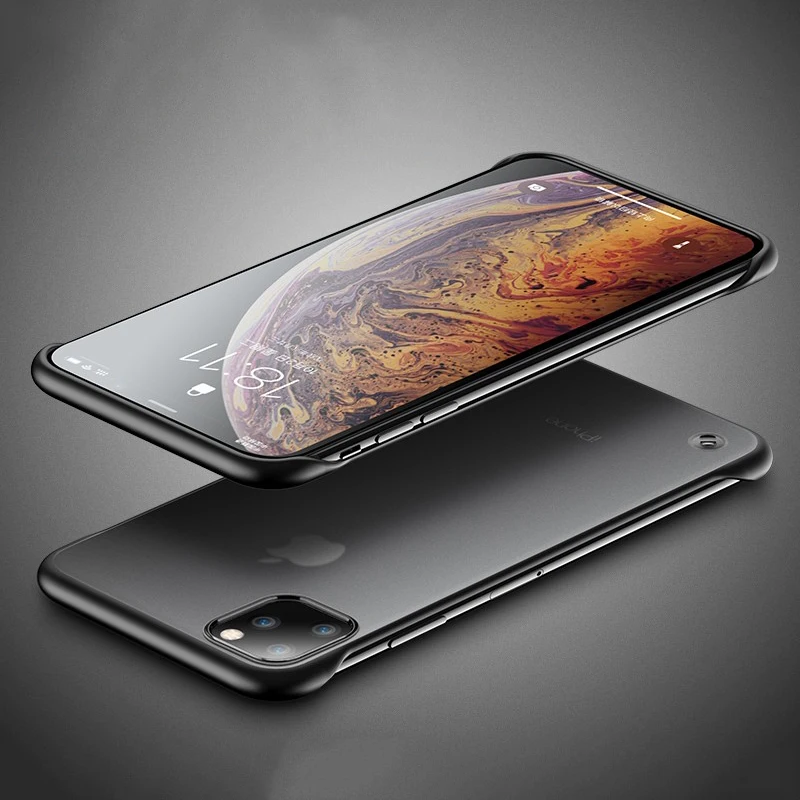 KEYSION безрамный чехол для IPhone 11 Pro Max жесткий прозрачный матовый XS XR X 8 7 6 Plus|Бамперы|