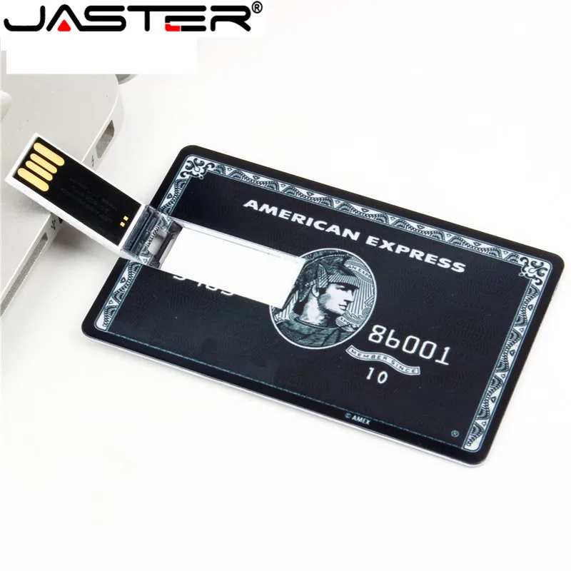 JASTER логотип клиента Водонепроницаемая Супер тонкая Кредитная карта флеш диск USB 2