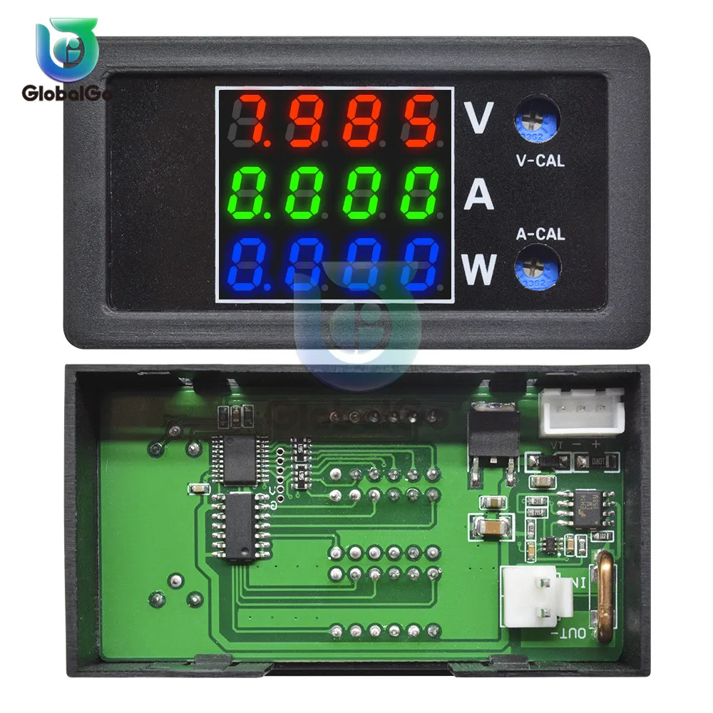 Цифровой вольтметр амперметр ваттметр с ЖК дисплеем 0 100 в 10 А 1000 Вт измеритель