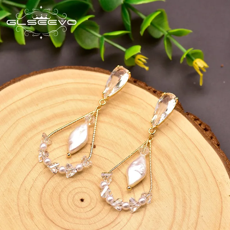 XlentAg серьги капельки с пресноводным белым жемчугом для женщин и девушек