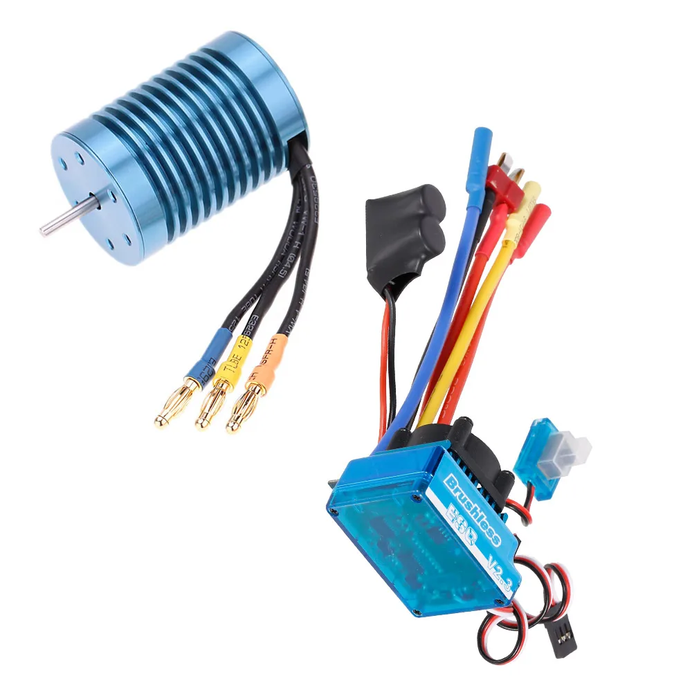 3650 4370KV 4P Бесконтактный бесщеточный двигатель с 45A ESC (электрический регулятор