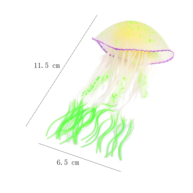 Aapet 1pc Silicone Simulation Jellyfish Aquarium Decorative Accessories Artificial Decorating Ornament For Fish Tank | Дом и сад