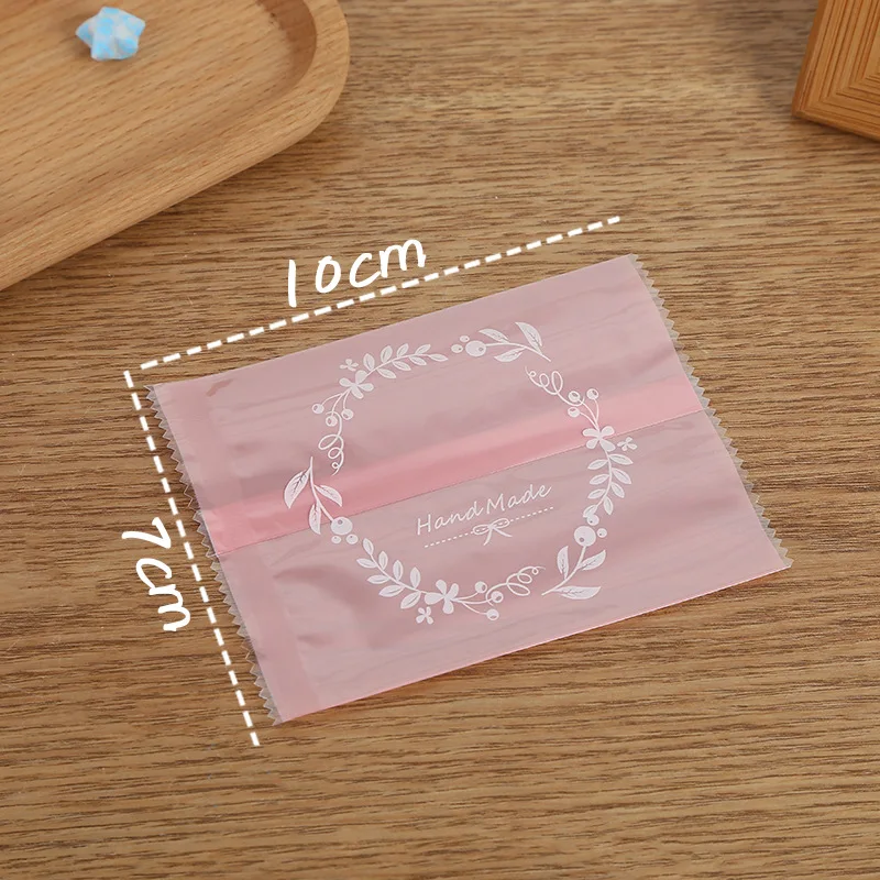 100pcs Рождество Санта Снег торт, печенье, сладости сладкие вечерние Пластиковые Конфеты мешочек для печенья подарочные пакеты подарочные целлофановые пакеты - Цвет: 100pcs