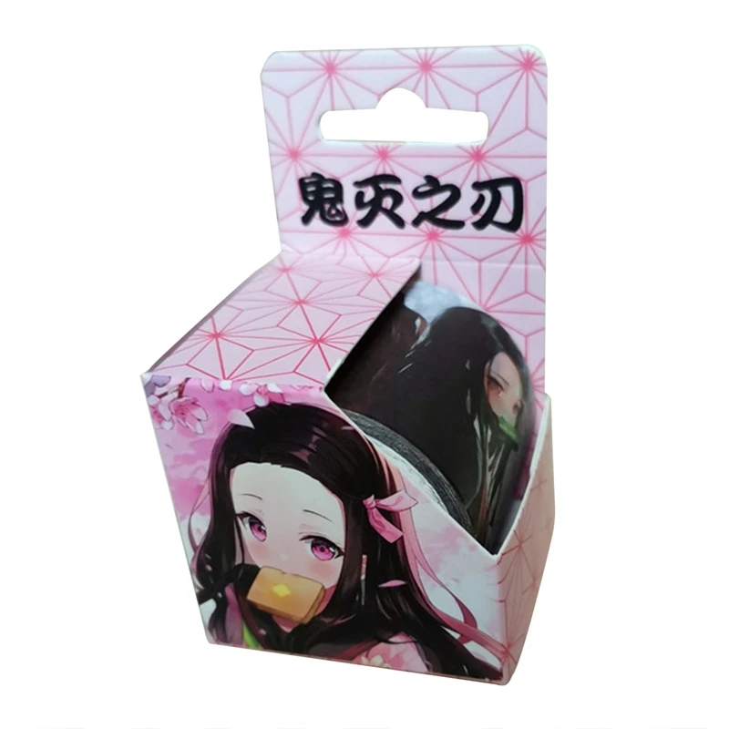 

1pcs Demon Slayer Anime Washi Tape Crafts Adhesive Paper Diy Scrapbooking Masking Tape Printed Pattern Sticker Decals
