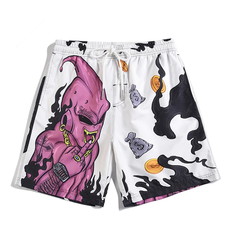 2021 летнее платье с принтом чудовища мультфильм быстросохнущие пляжные шорты