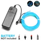 Светодиодная лента El рождественское Аниметело женщинакомната Веревка Декор светодиодная неоновая вывеска провод Под Автомобиль Гибкая мягкая светильник свет s неосветильник