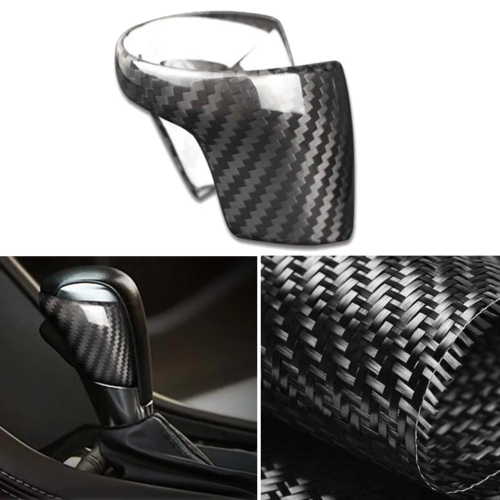 

Carbon Fiber Car Gear Shift Knob Cover Trim Sticker Decor For Mazda CX-3 CX-4 CX-5 CX-8 For Mazda6 Atenza Mazda3 Axela 2014-2019