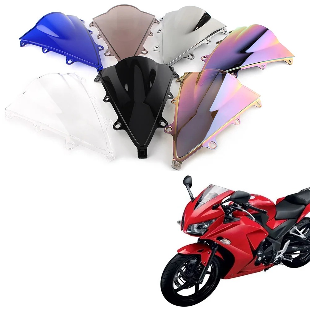 Ветровой экран с двойными пузырьками для мотоциклов ветрозащитные дефлекторы