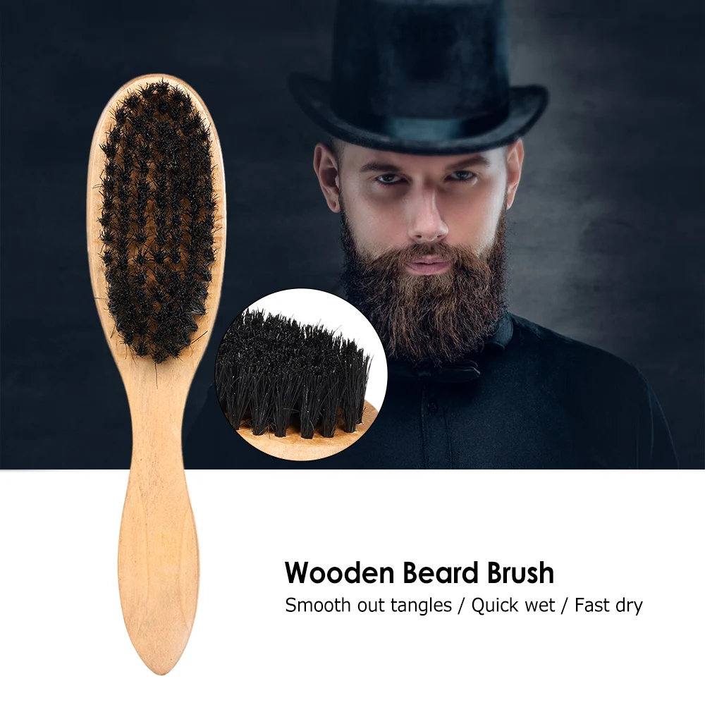 Мужская щетка для бритья бороды с деревянной ручкой|Помазок| |