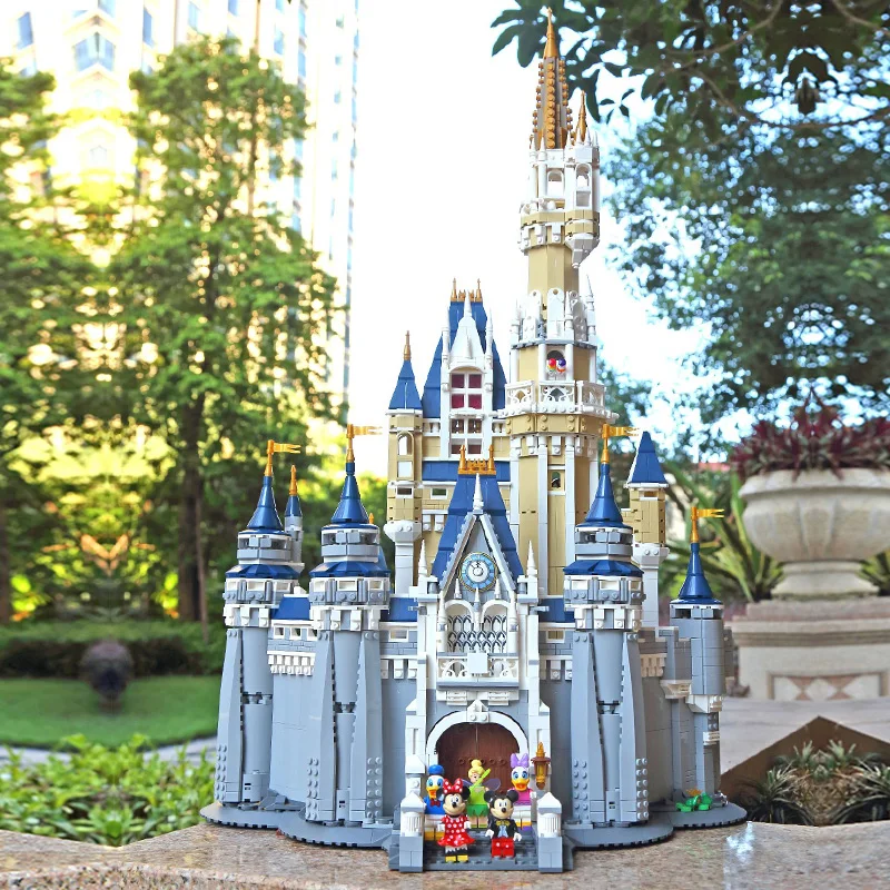 Disneys замок совместим 71040 lepinblocks 16008 строительные блоки кирпичи Обучающие игрушки