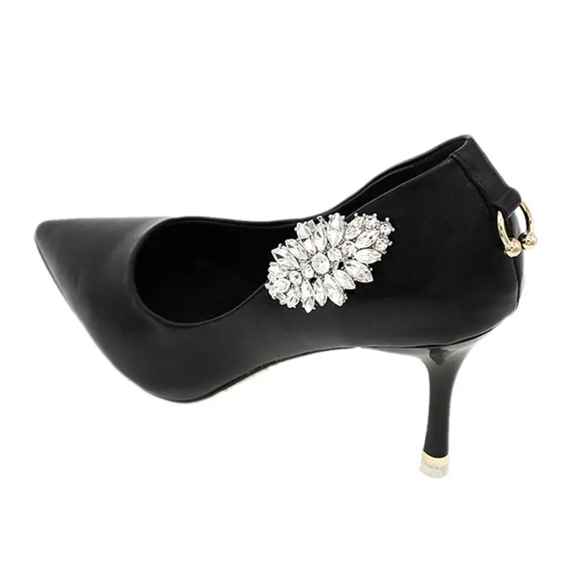 Новинка 2021 зажим для обуви украшение Стразы сделай сам Женские аксессуары на