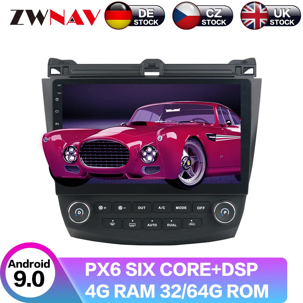 Android 9 8 ядерный с DSP для HONDA ACCORD 7 2003 2007 автомобильное радио видеоплеер мультимедиа